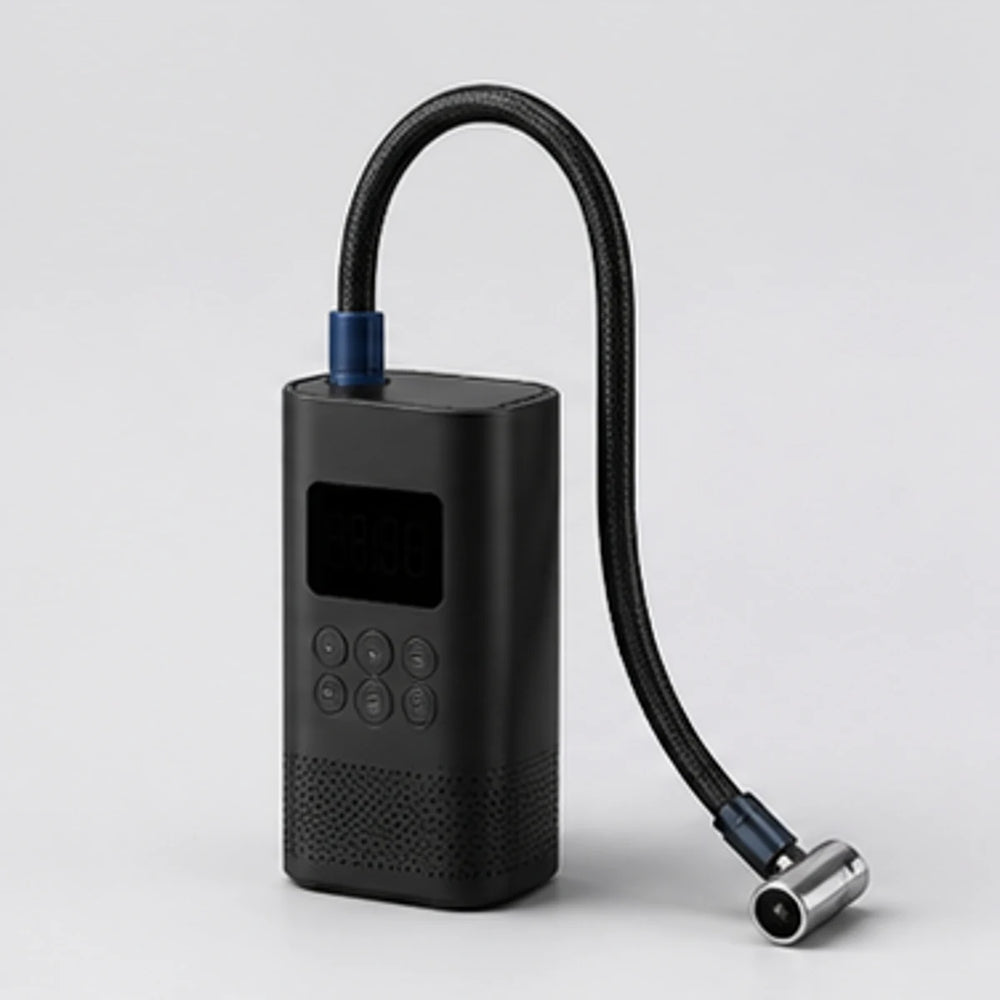 Noviquieo AirPulse Portable Inflator in Noviquieo graphite tech product photography